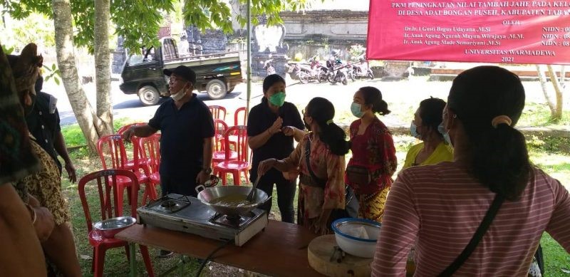 Increasing Added Value and Ginger Processing, Community Service Unwar Targets Krama Istri Bongan