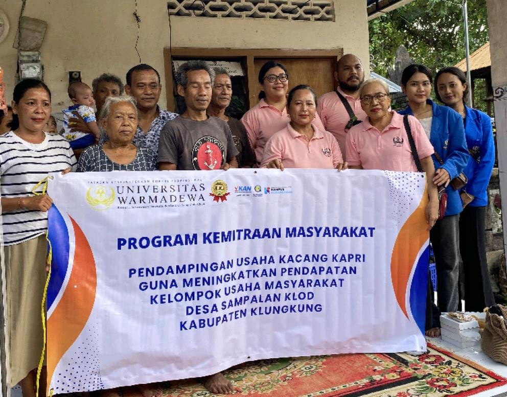 Usaha Kacang Kapri di Sampalan Klod, Klungkung Berpotensi Sejahterakan Warga, Tim PKM Unwar Lakukan Pendampingan